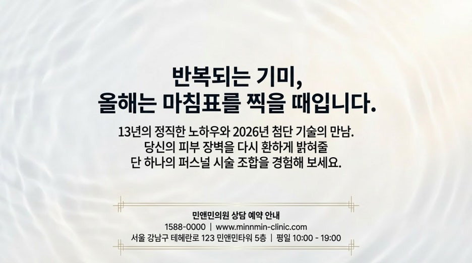 기미 레이저 치료 13년 경력 의사가 추천하는 '이것'