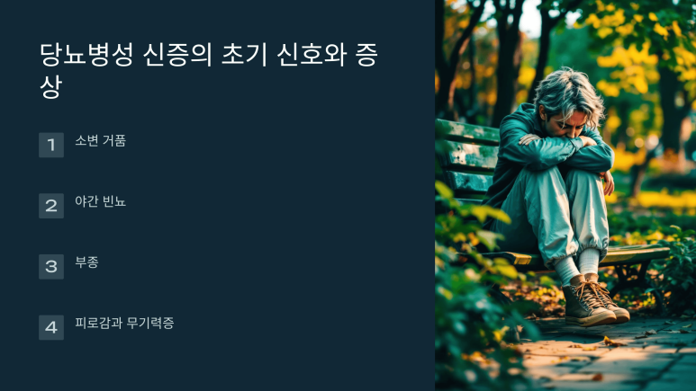 당뇨병성 신증의 증상