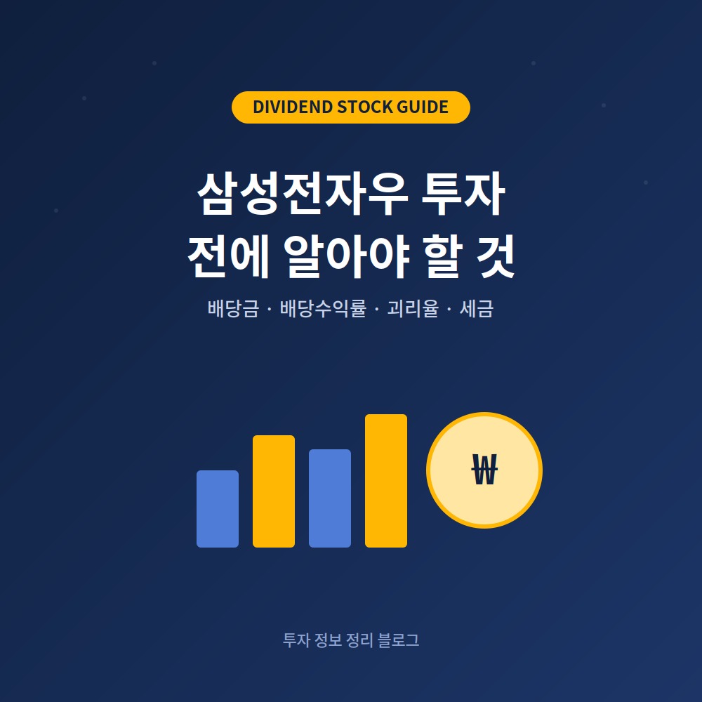 삼성전자우 투자 전에 꼭 확인해야 할 6가지