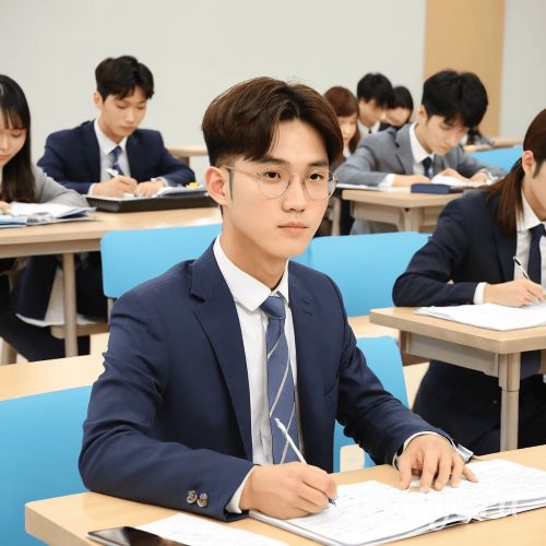 자기소개서 작성 중인 청년들