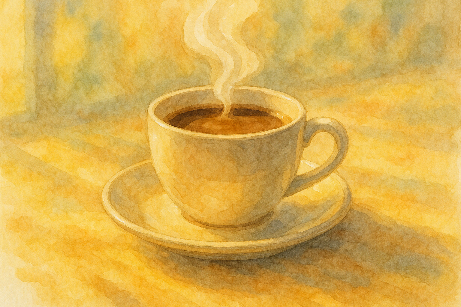 따뜻한 커피 한잔