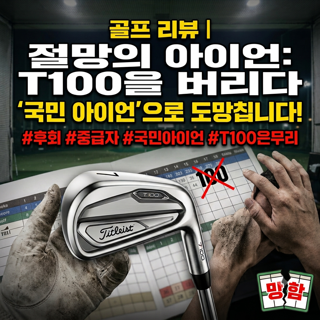 타이틀리스트 T100 아이언 써보고 후회하는 중급자의 고백