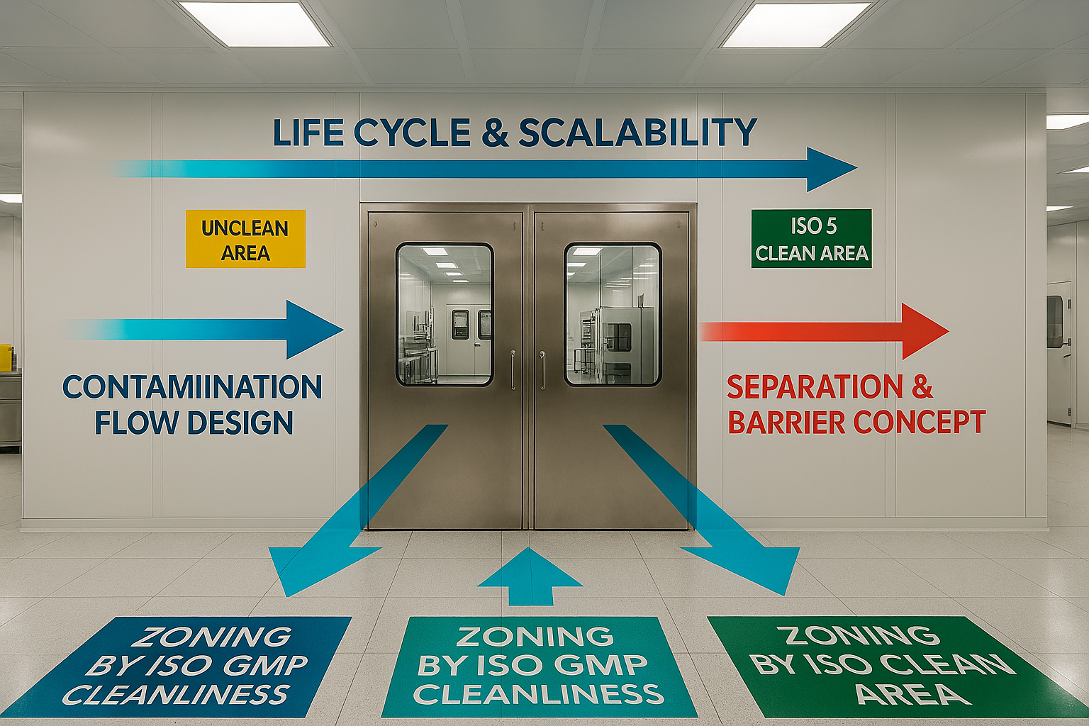 오염제어를 고려한 클린룸 배치 설계 팁