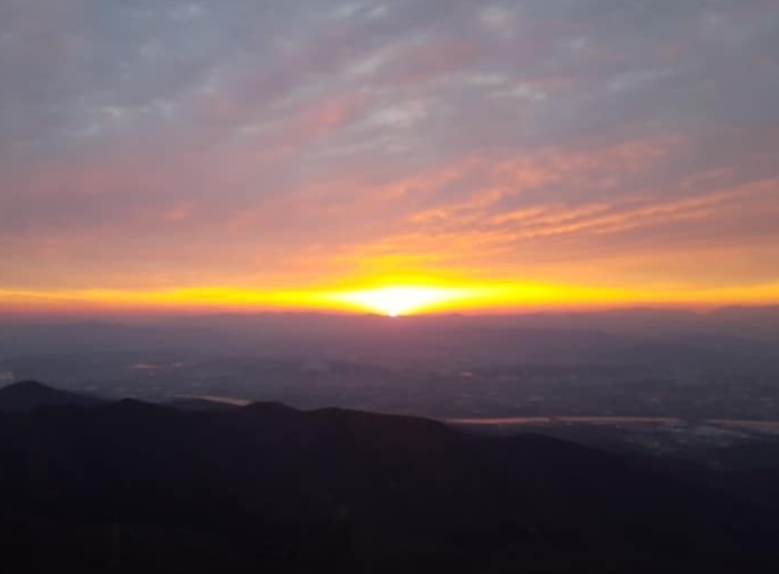 대구 일출 명소 초례산