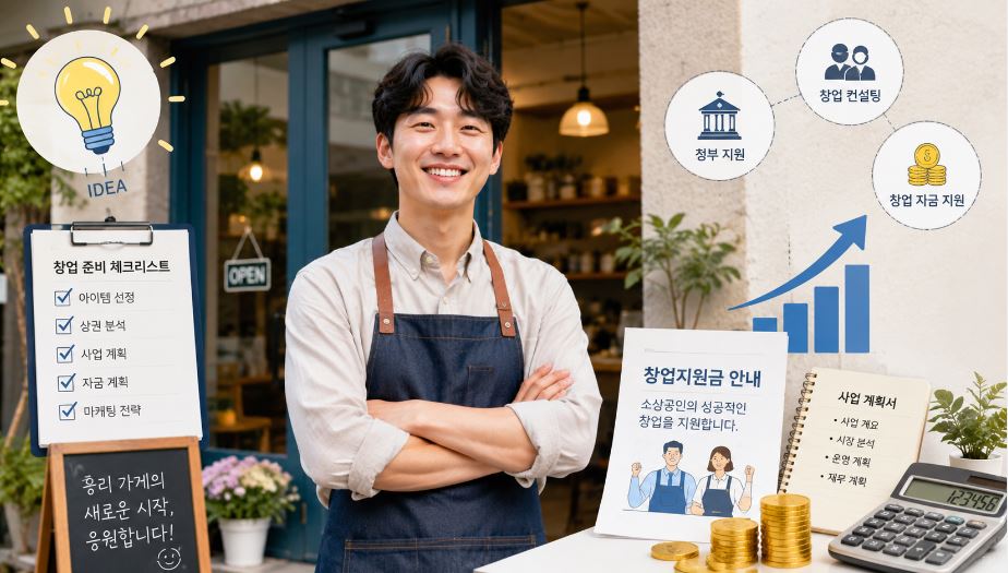 한눈에 보는 소상공인 창업지원금 총정리