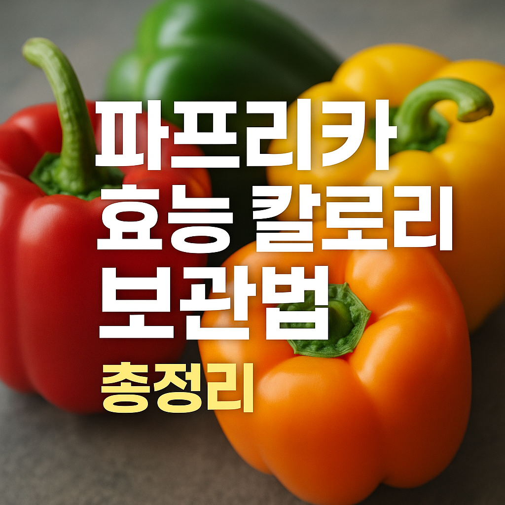 파프리카 효능, 칼로리, 보관법 총정리 썸네일