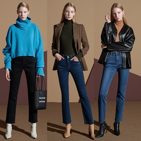 여성 기모 데님팬츠 2종