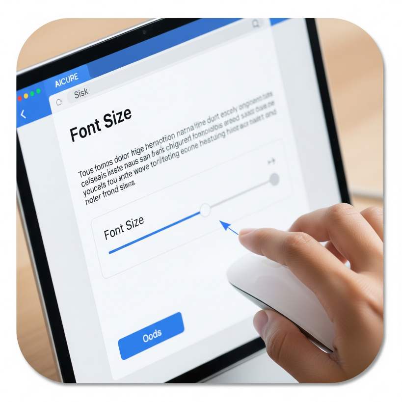다음 글자크기 조절 방법