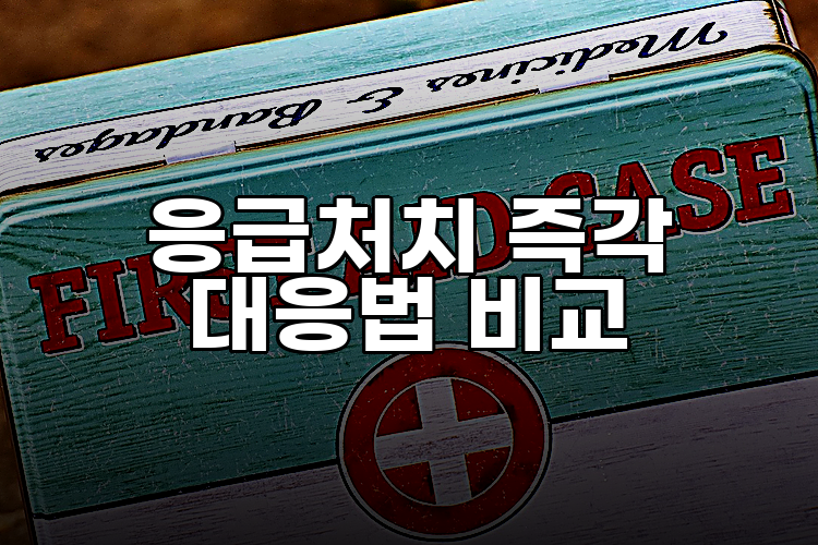 응급처치 즉각 대응법 비교