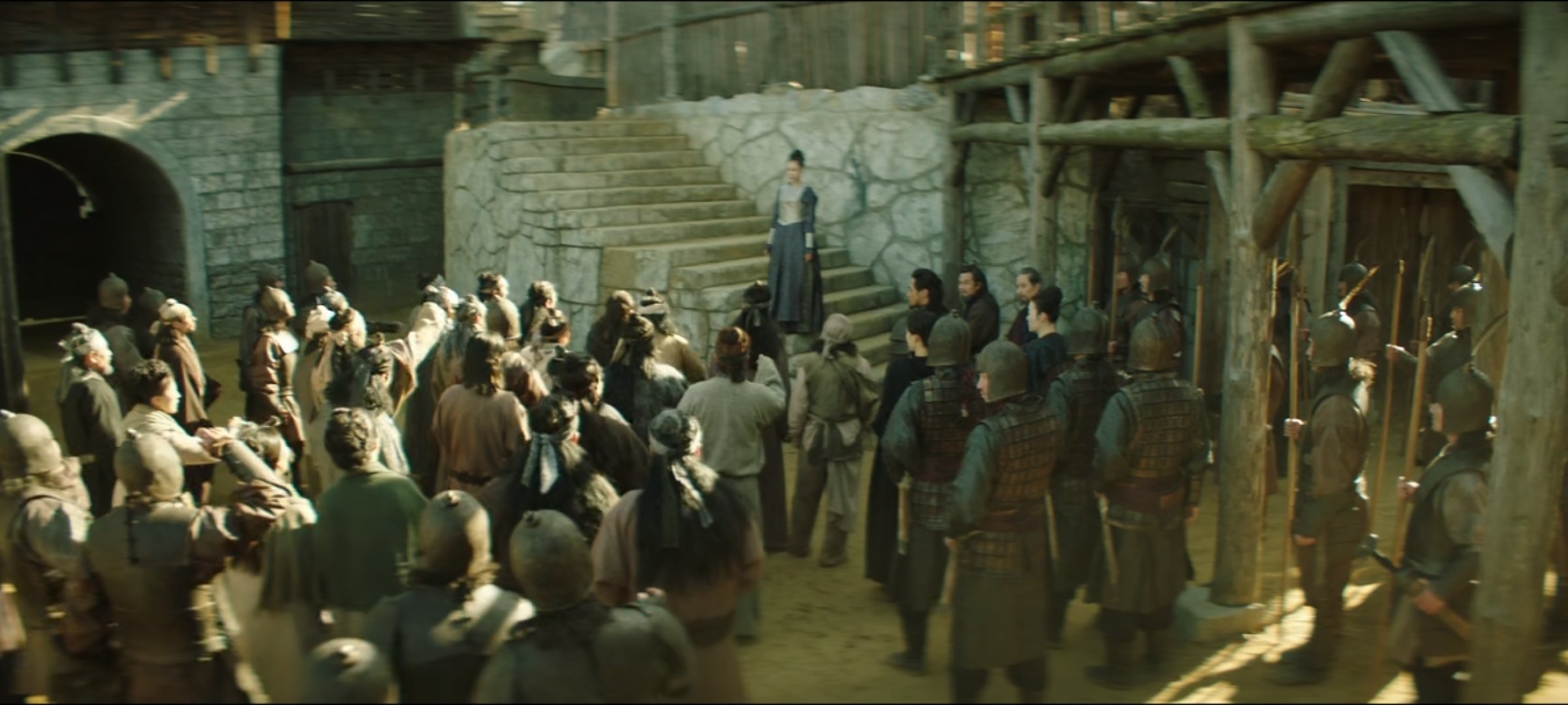 아스달 궁 사람들을 설득 중인 태알하