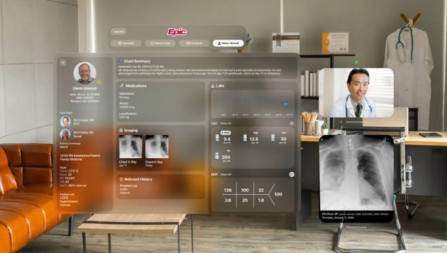 Apple Vision Pro가 어떻게 헬스케어 분야(이미지출처-macrumors)