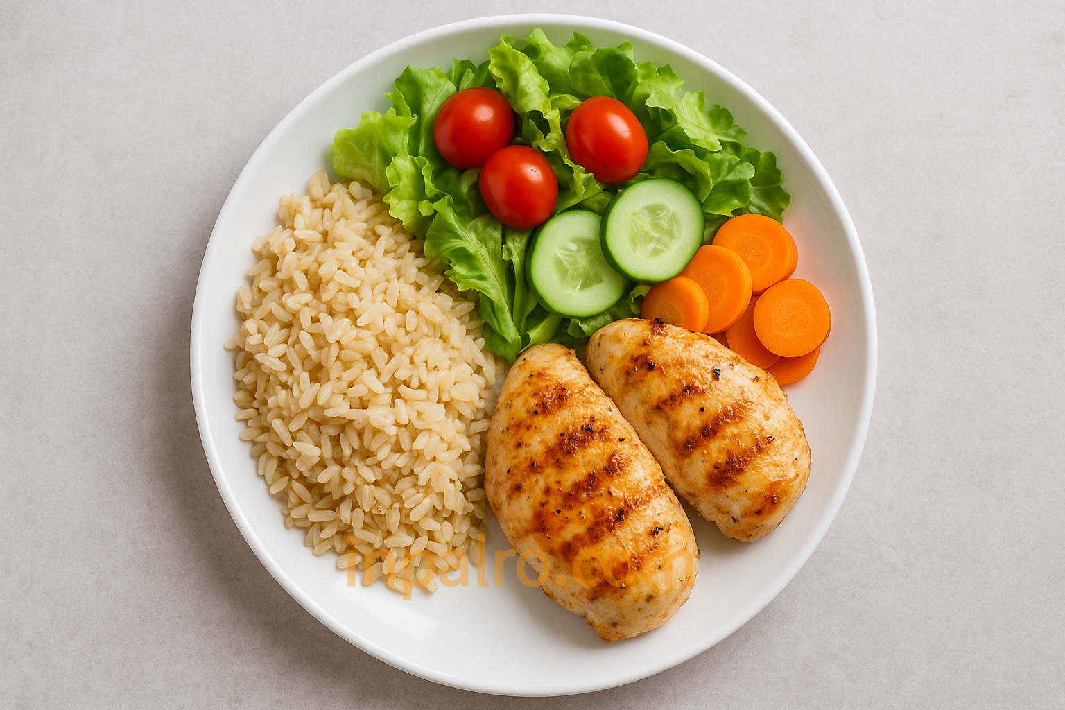 건강식단이 접시에 담겨 있는 이미지