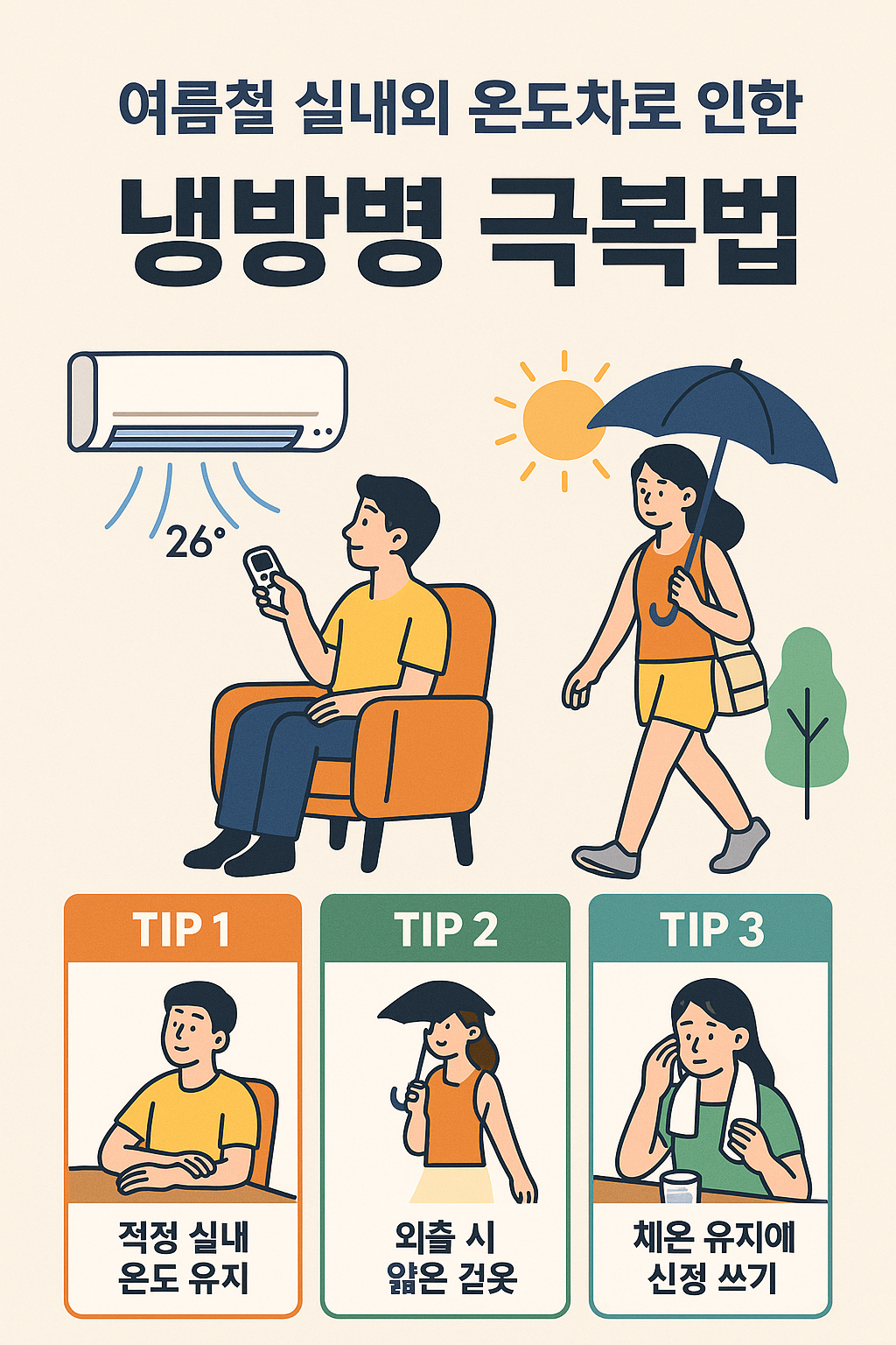 냉방병 극복 관련 사진