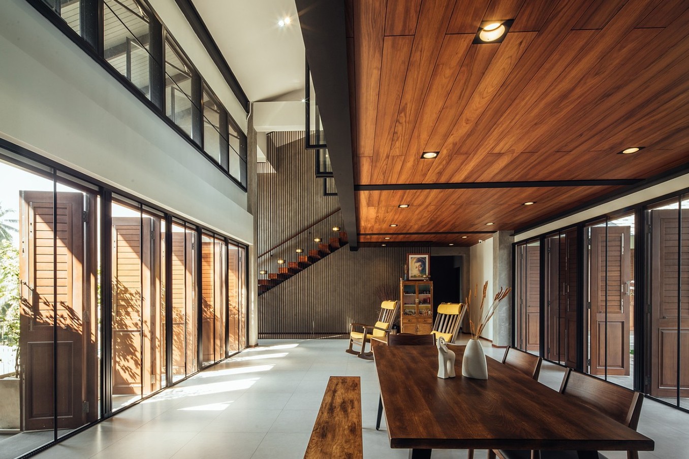 모던 스타일의 일체형 조명