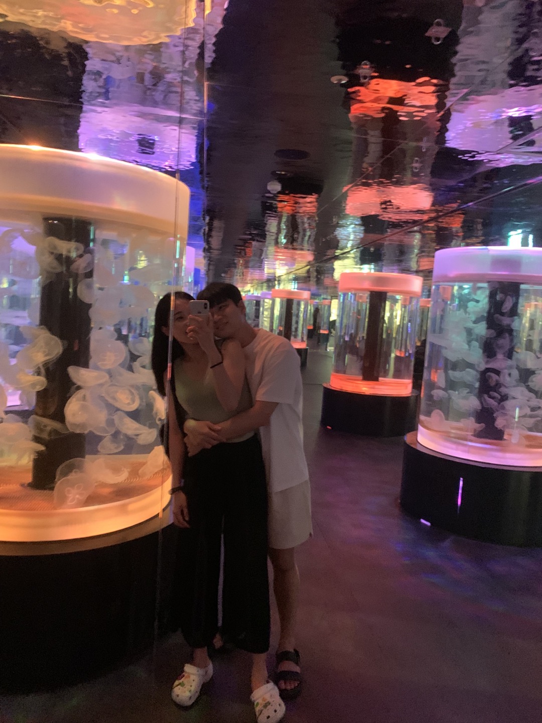 광교 아쿠아플라넷 해파리 존 거울샷