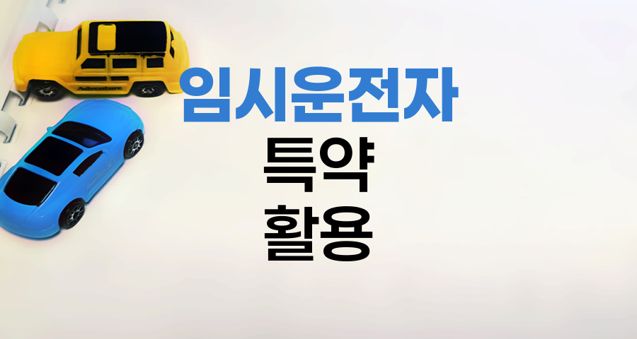 삼성화재 자동차보험 임시운전자 특약 활용법