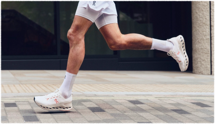 러닝 중인 모습