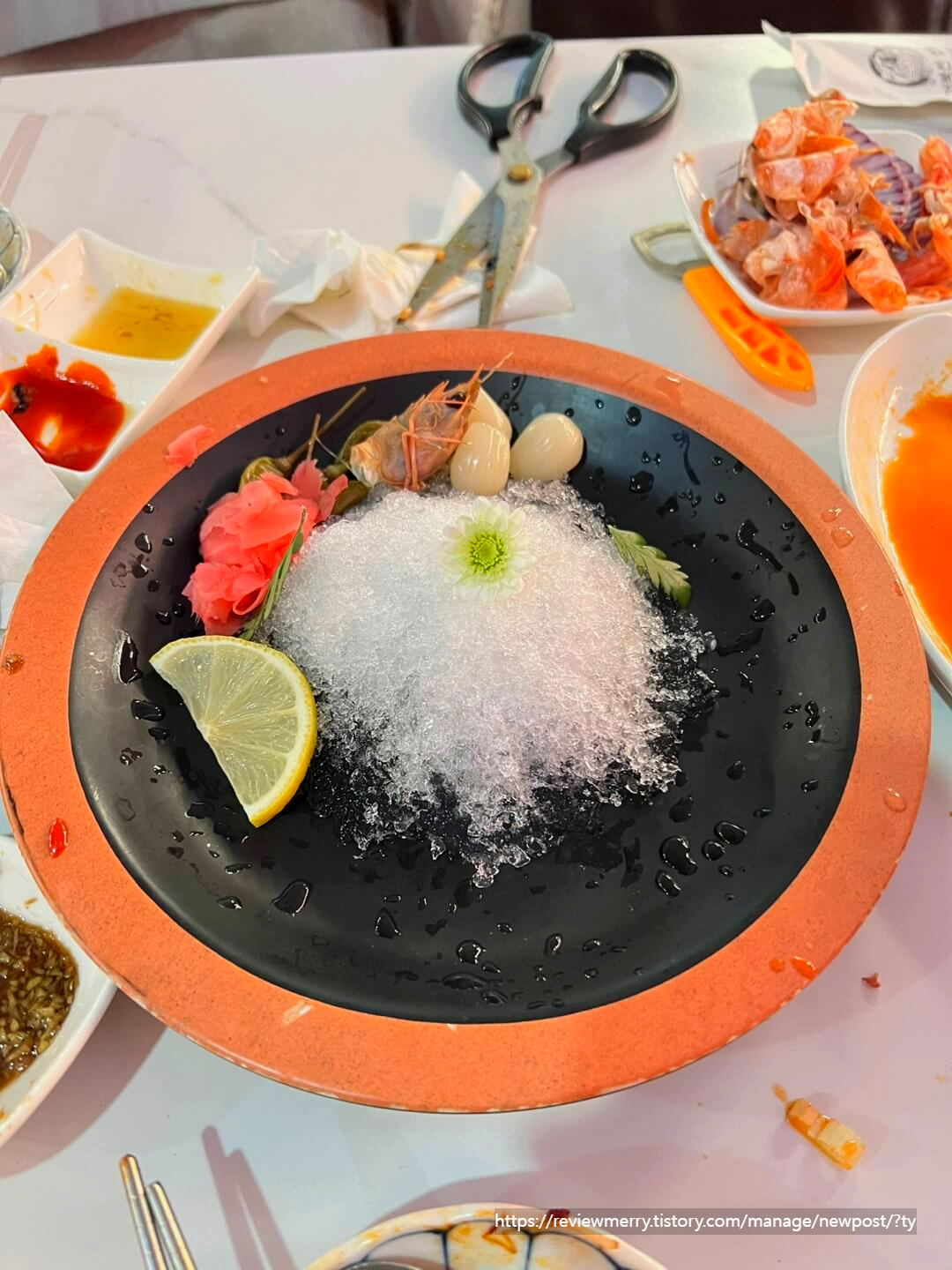 다먹은 딱새우 사진