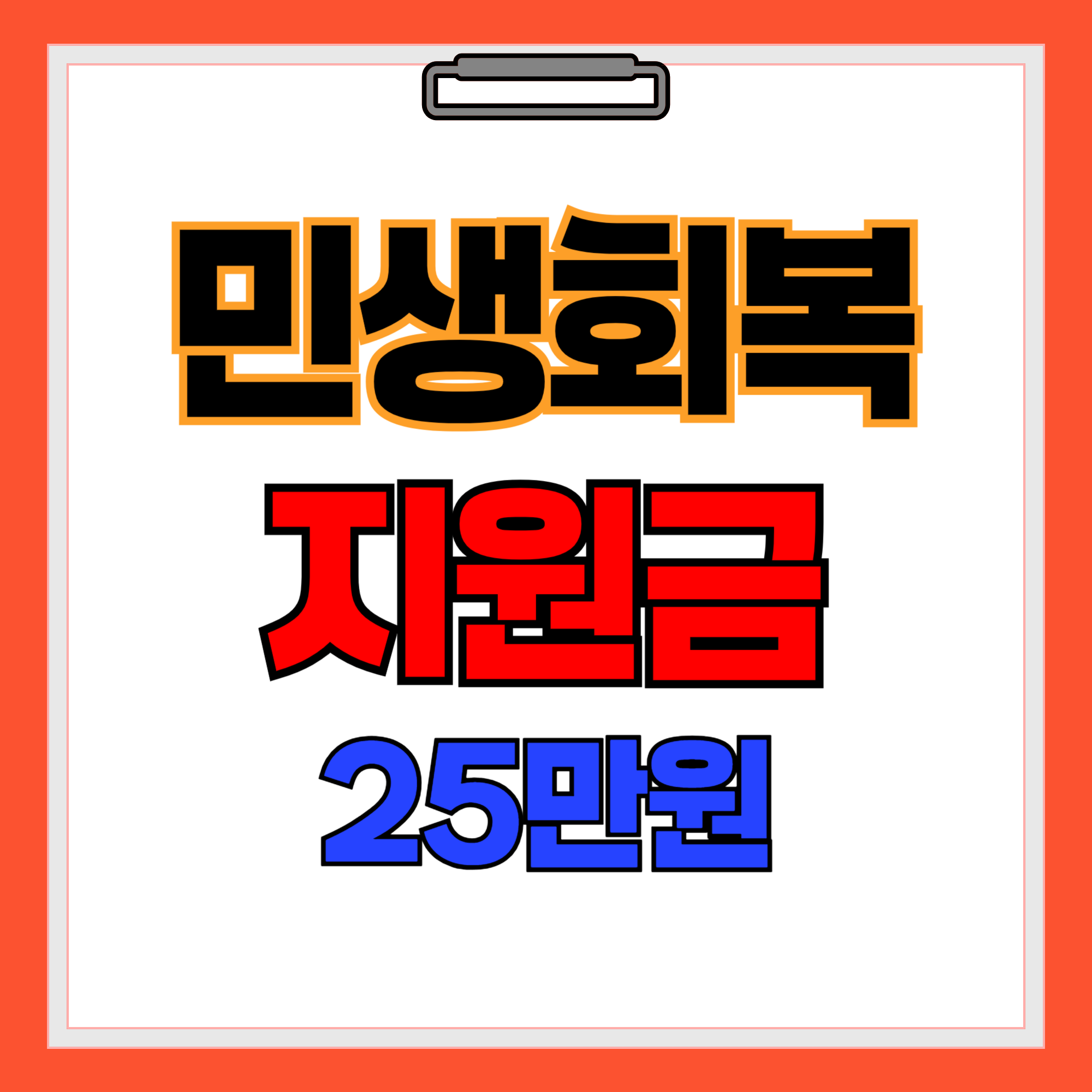민생회복 지원금 25만원