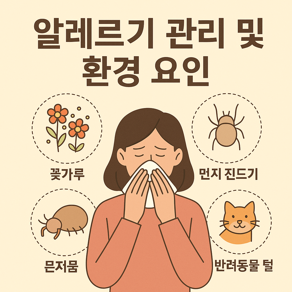 중년 알레르기 관리 및 환경 요인