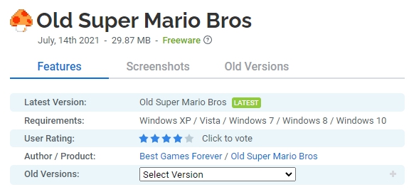 Old-Super-Mario-Bros