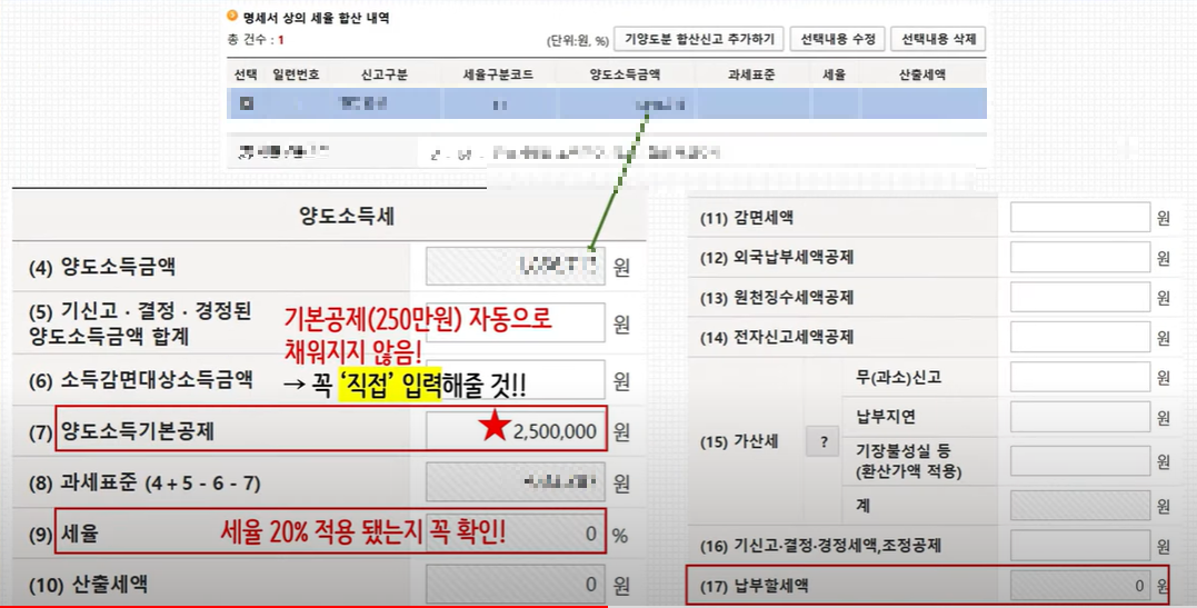해외주식 양도소득세 셀프신고하는 방법