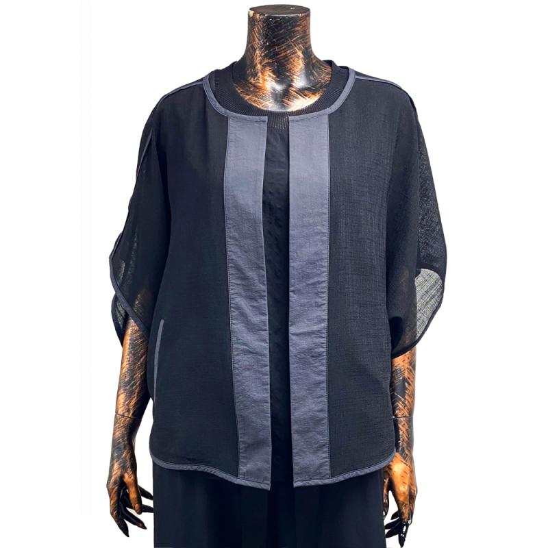 데시데 등판프린트패치 망토핏 자켓 DMS527