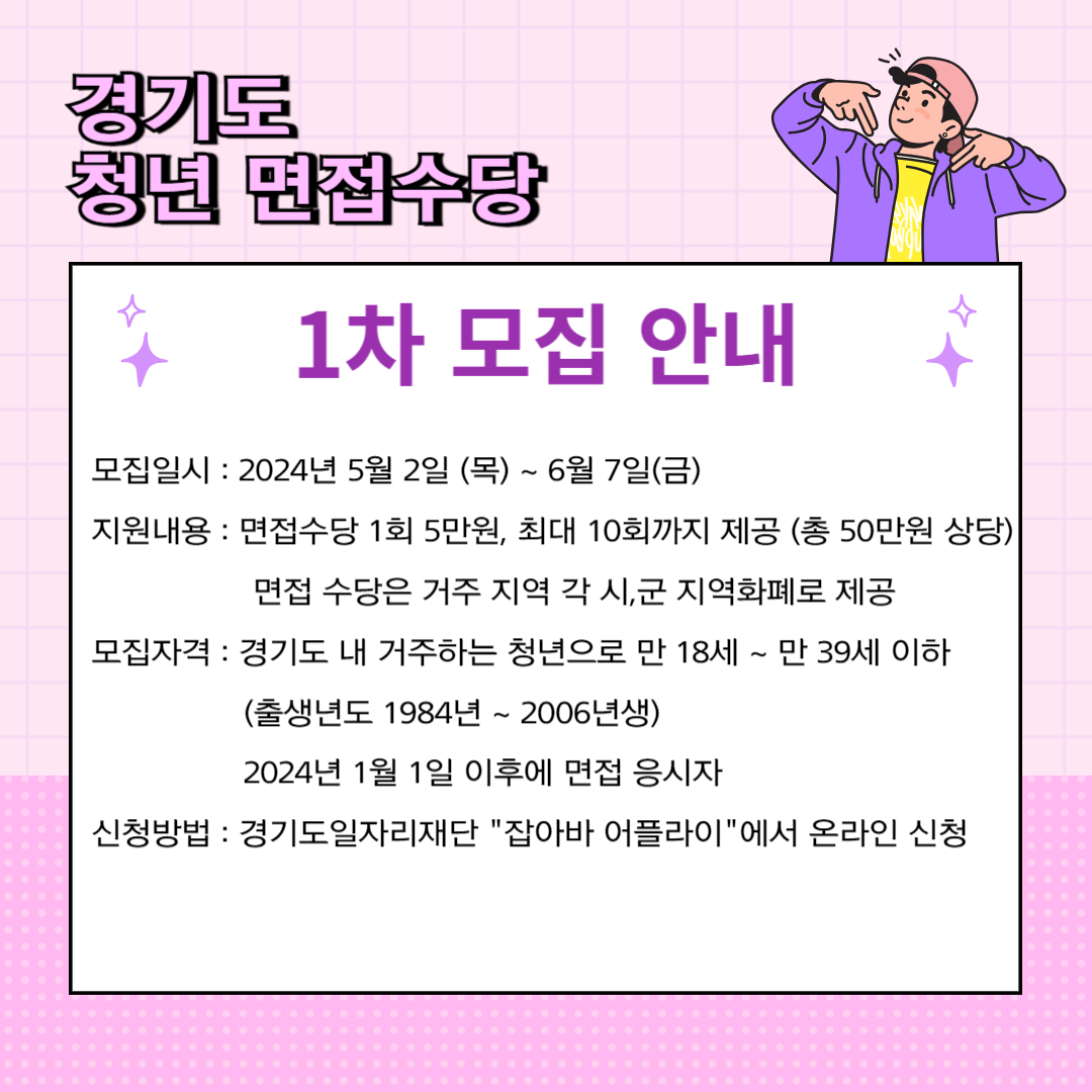 경기도 청년 면접 수당