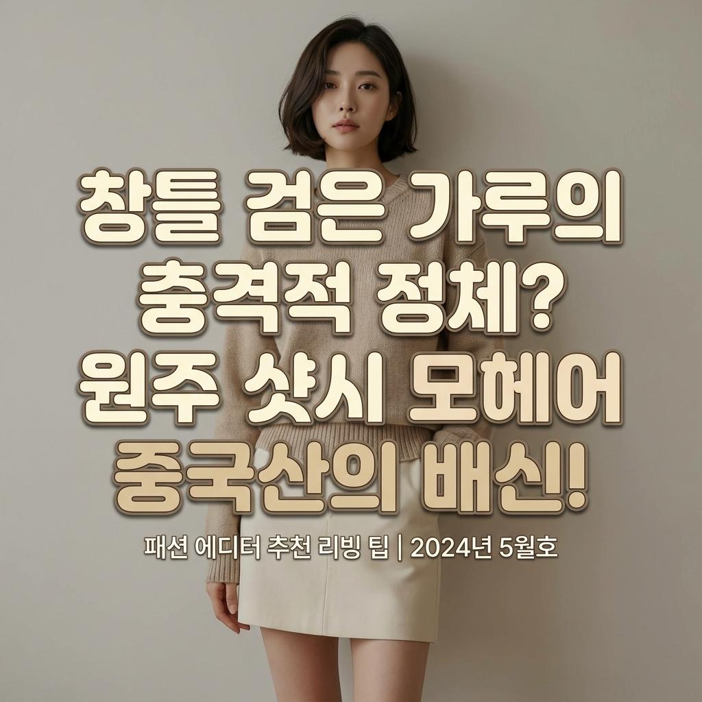 원주 샷시 모헤어 중국산 산속 강한 자외선에 1년 만에 털 다 빠지는 중국산 저가 모헤어의 치명적 단점과 국산 발수 제품의 난방비 절감 효과