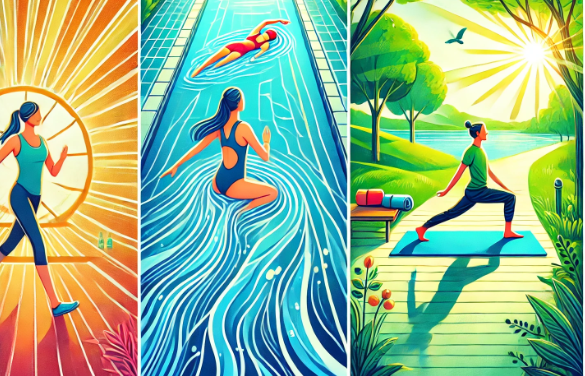 디스크 맞춤 레포츠 수영 요가 산책 관련 사진