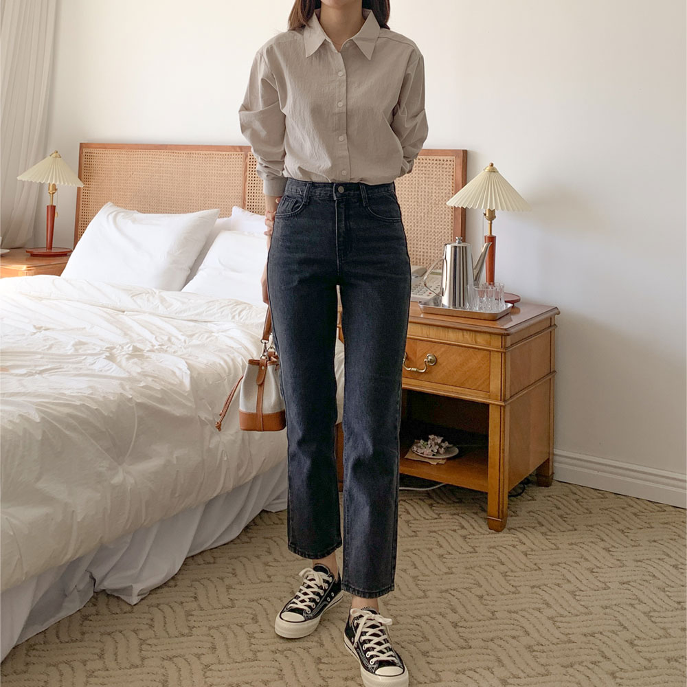 키작녀청바지 스키니진 데님 흑청바지 여성블랙진