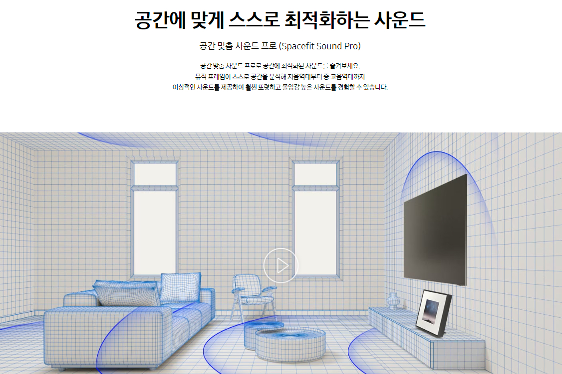 삼성전자 오디오 뮤직 프레임 LS60D 색상 블랙