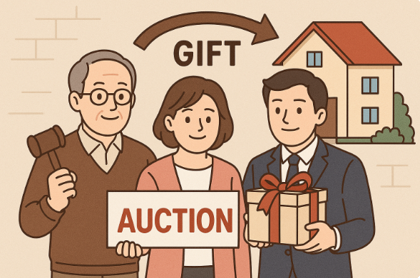 부모 명의로 경매 낙찰 후 증여 시 세금 문제