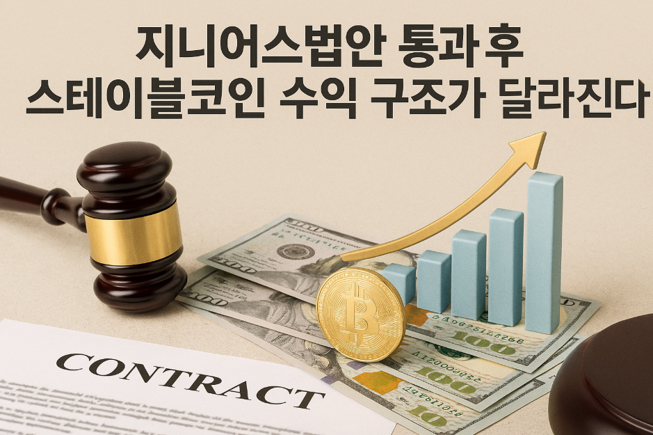 지니어스법안 통과 후 스테이블코인 수익 구조가 달라진다