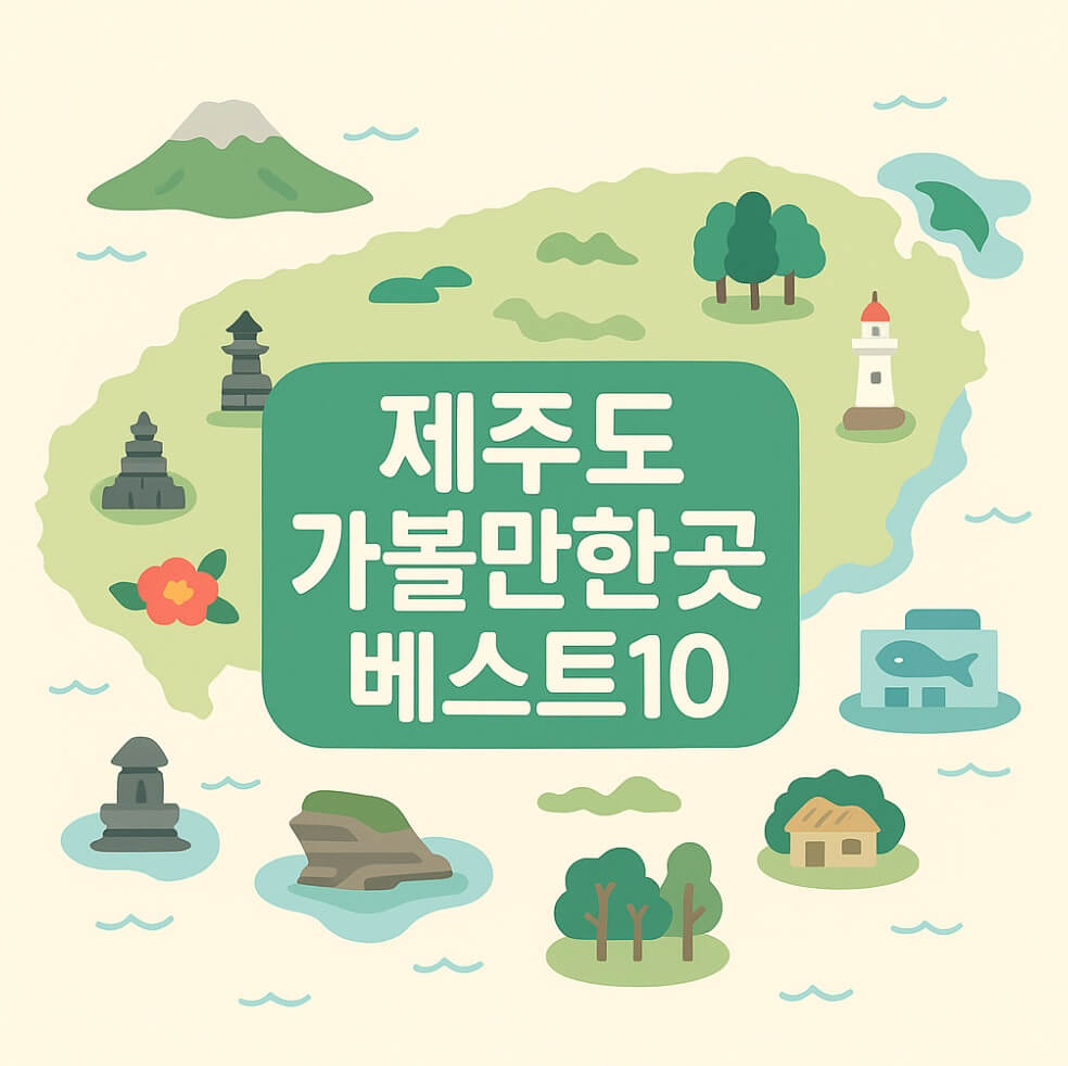 제주도 가볼만한곳 베스트10
