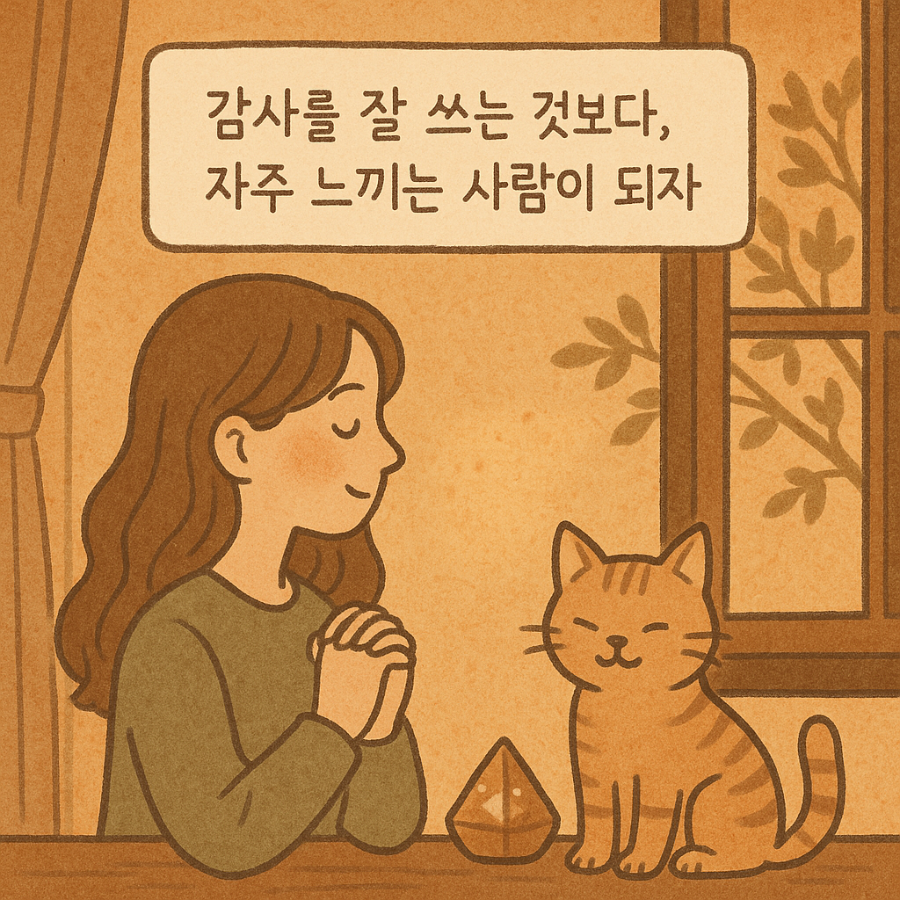 감사를 자주 느끼는 사람이 행복한 사람