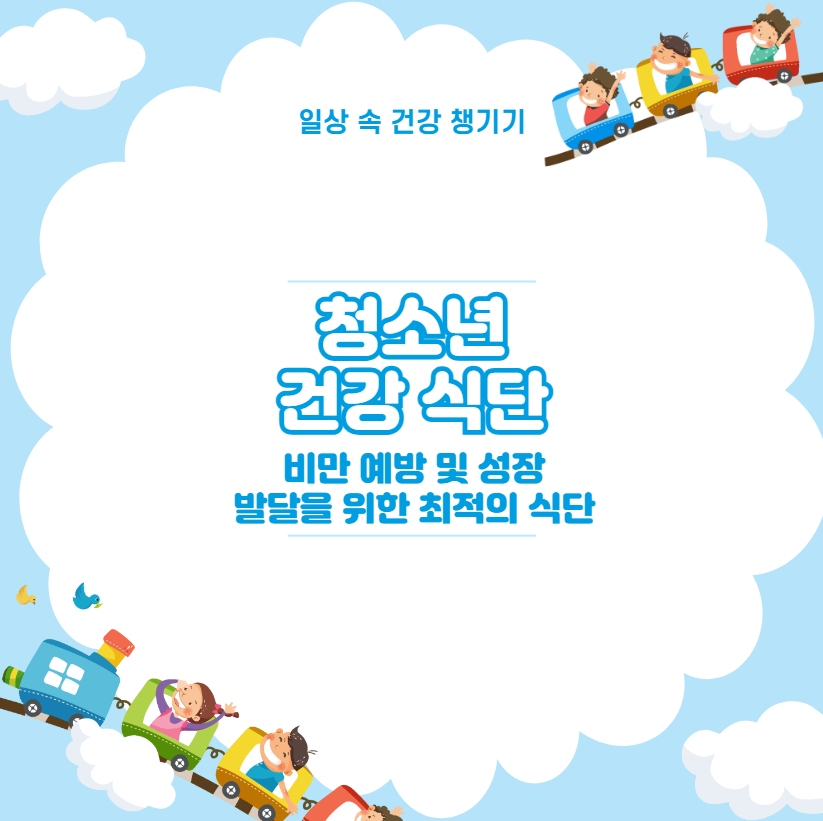 청소년 건강 식단 비만 예방 및 성장 발달을 위한 최적의 식단