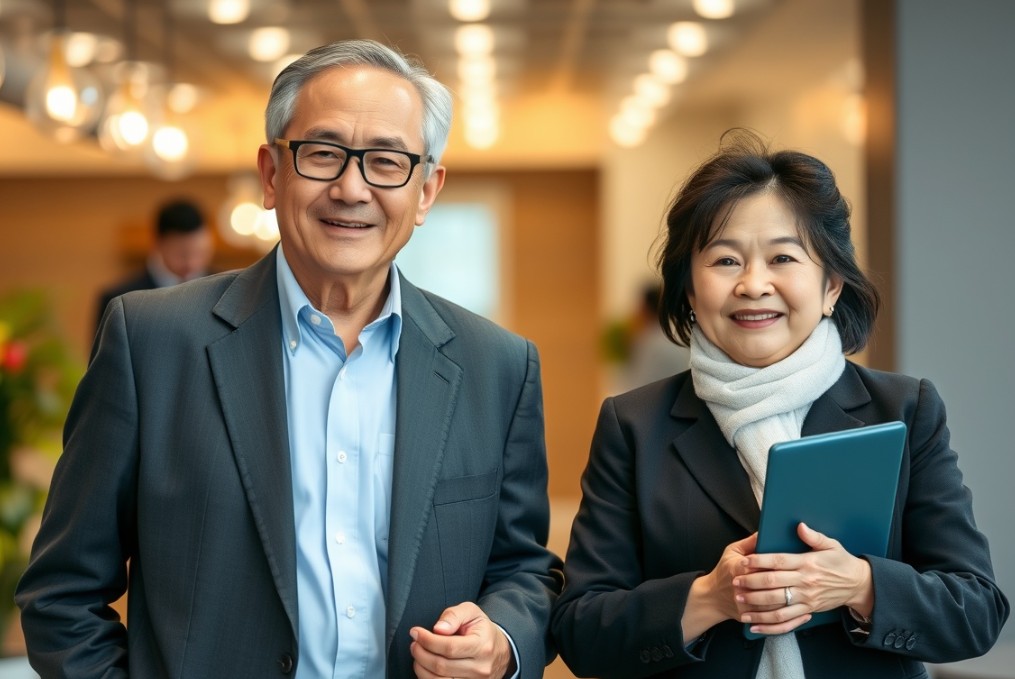 퇴직을앞둔 행복한 직장인