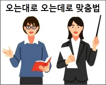 오는대로 오는데로 맞춤법