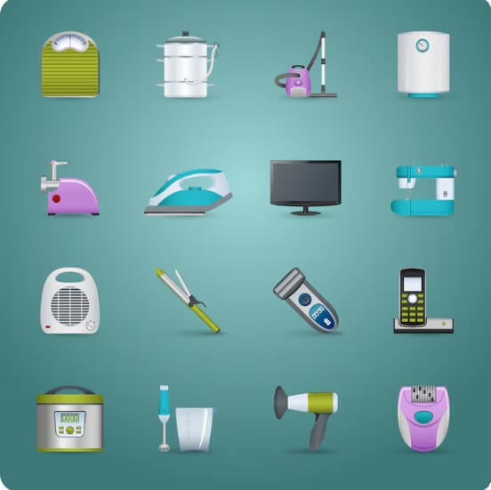 가전 제품들