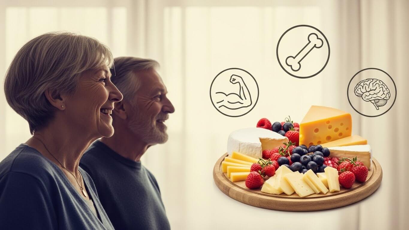 노년층 영양 보충용 치즈 (근육, 칼슘, B12)