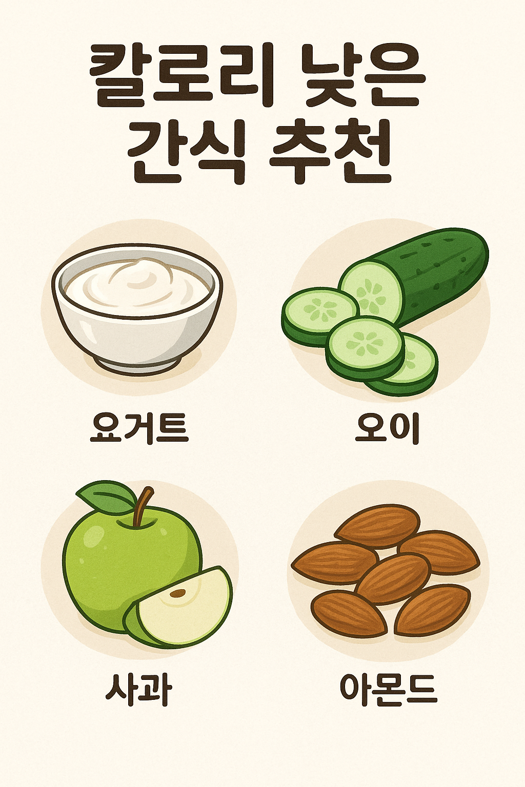 칼로리 낮은 간식 추천 이미지