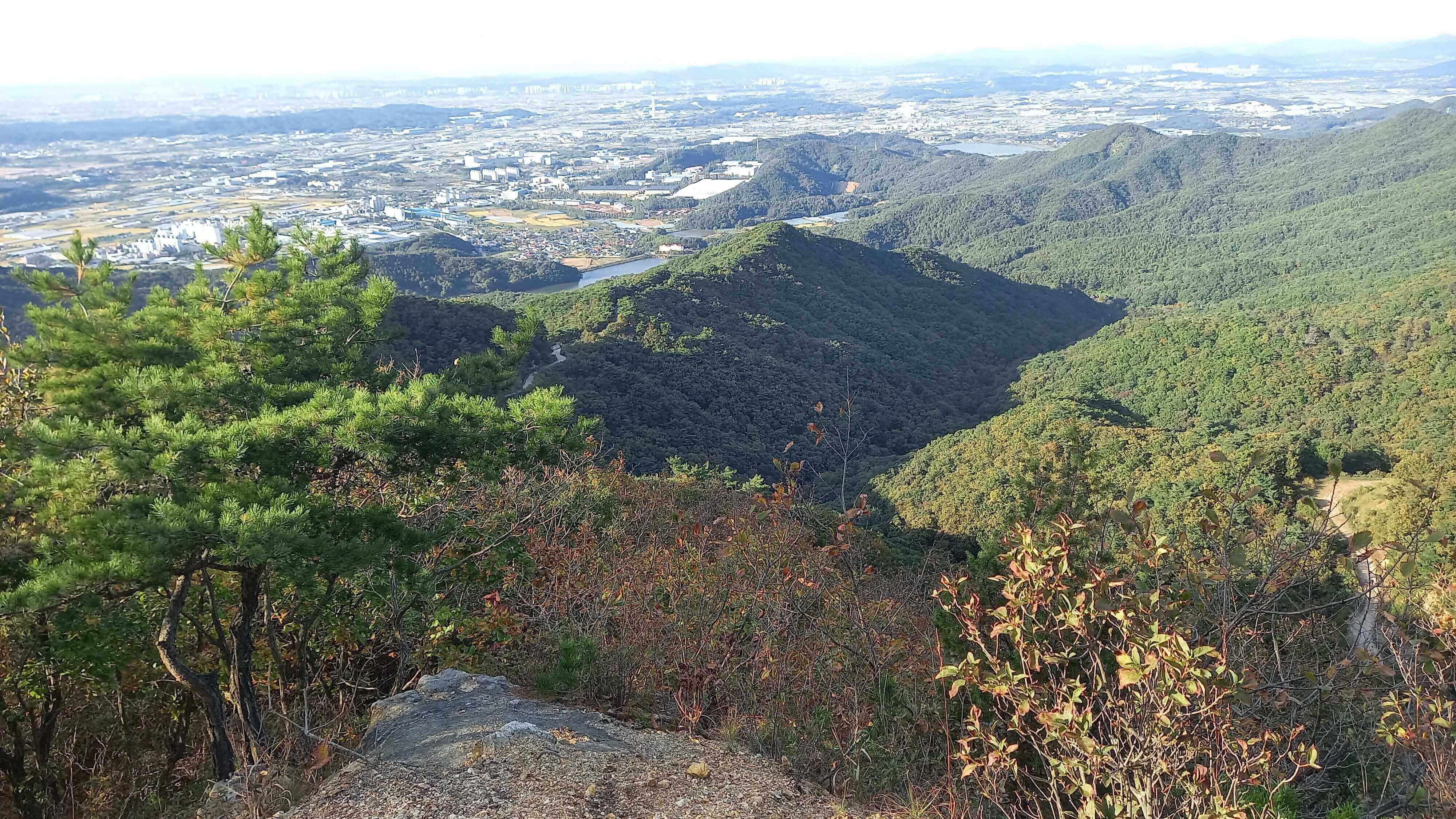 성거산에서 바라본 경치