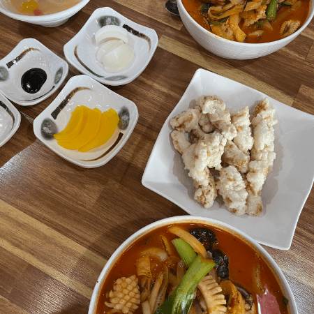 준짬뽕 오산점 주문한 음식 구성