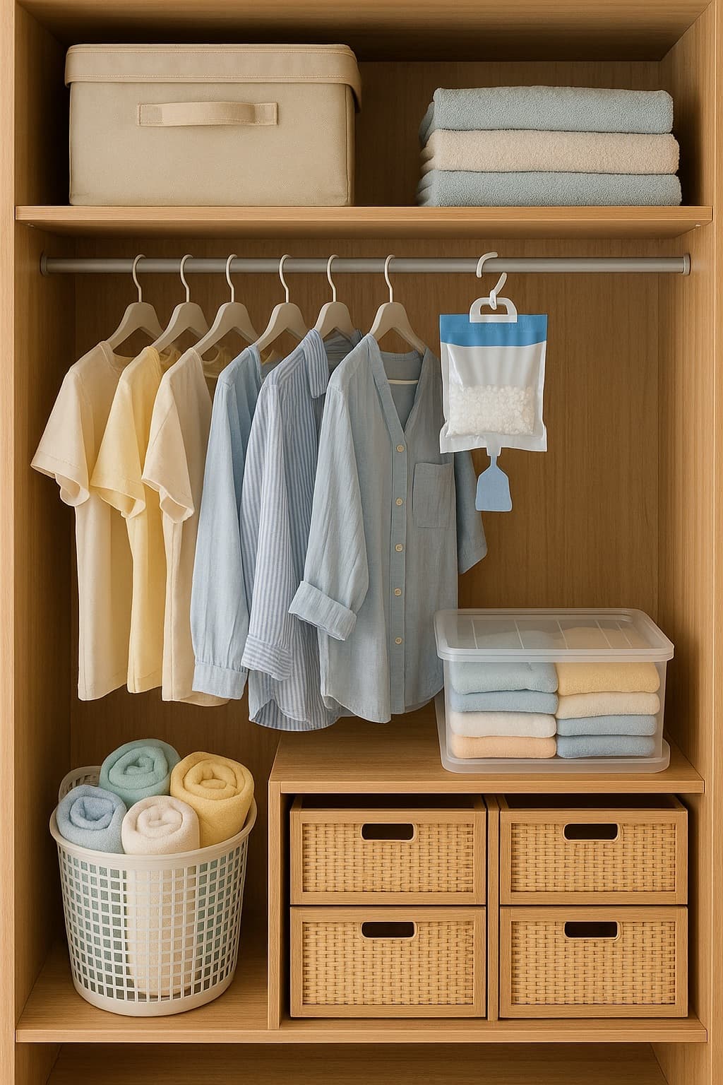 👖여름맞이 옷장 정리 끝판왕! 눅눅한 옷 습기 제거와 수납 공간 활용 꿀팁