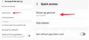 홈 화면에서 삼성 월렛을 끕니다