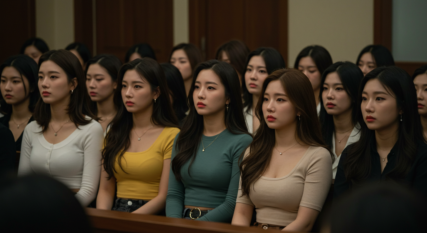 공청회에 참석한 한국여성 두명