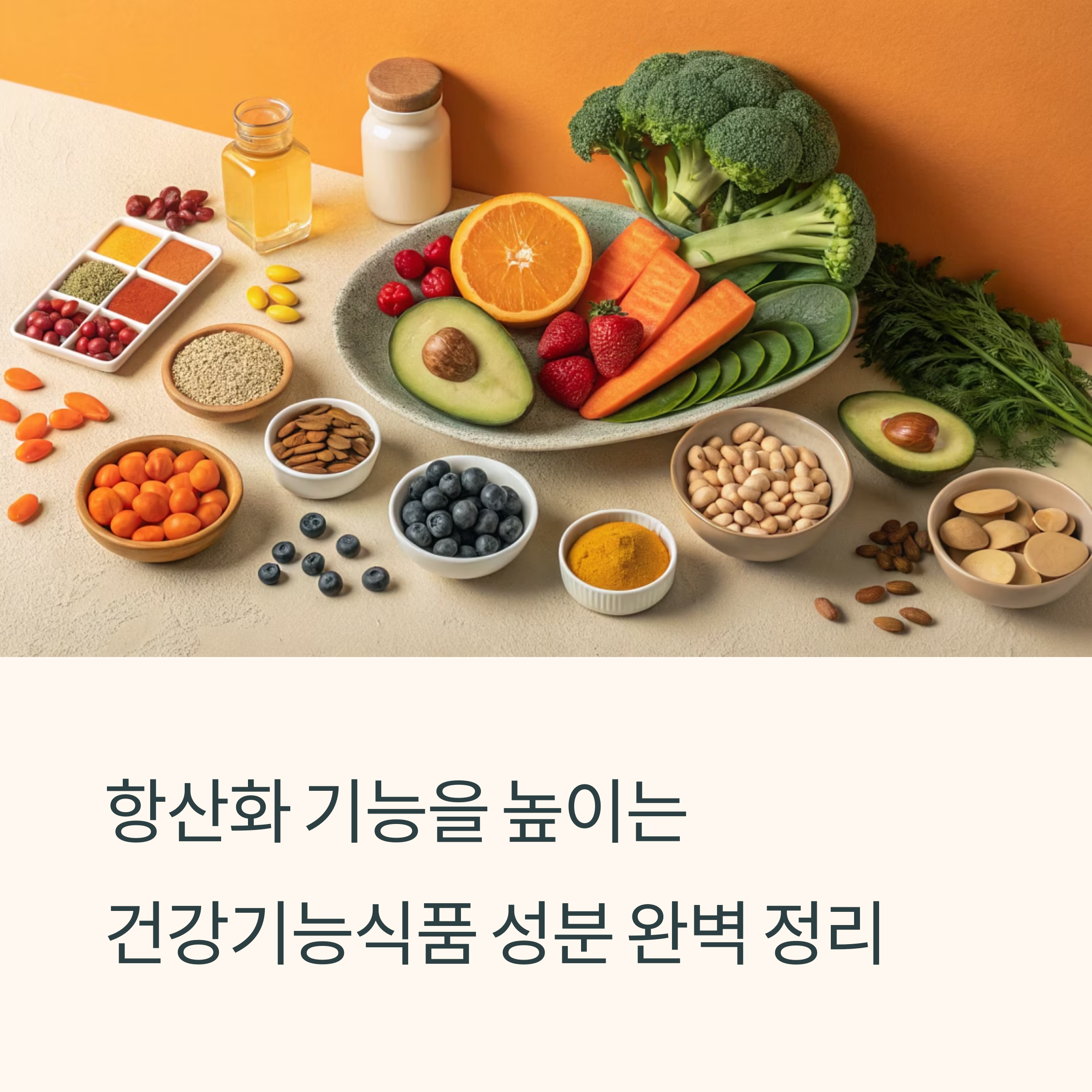 항산화 기능을 높히는 건강기능식품 완벽정리