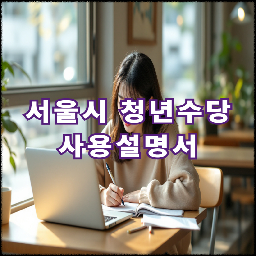 서울시 청년수당 사용설명서