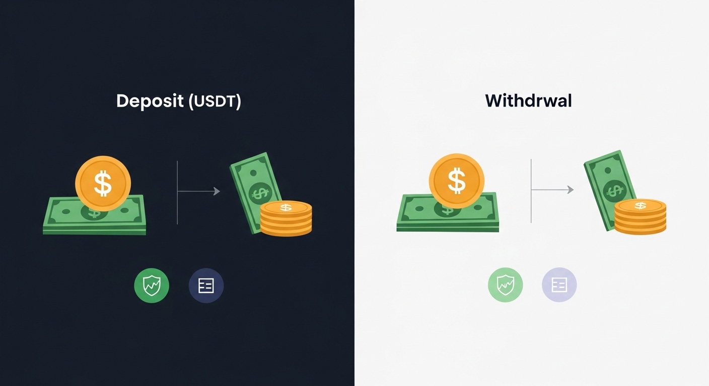 테더(USDT) 입금과 출금의 기본 원리
